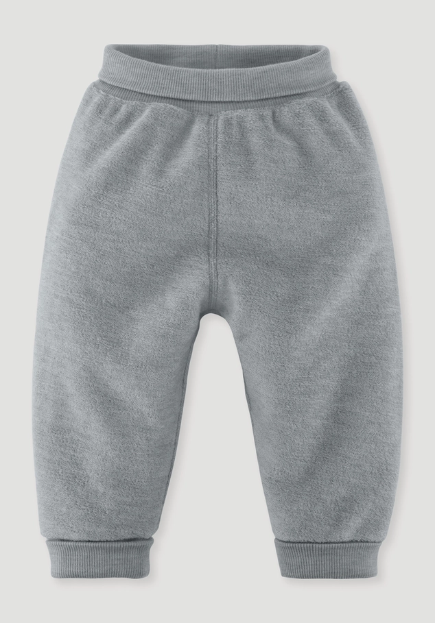 Wool terry trousers made from pure organic merino wool