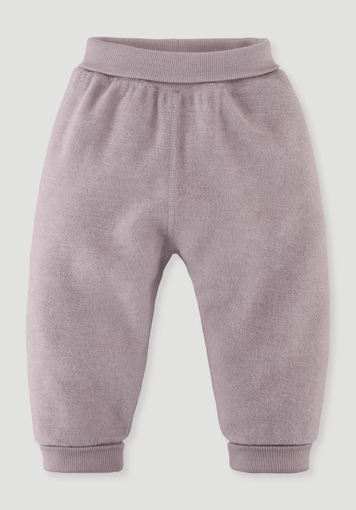 Wool terry trousers made from pure organic merino wool Wool terry trousers made from pure organic merino wool