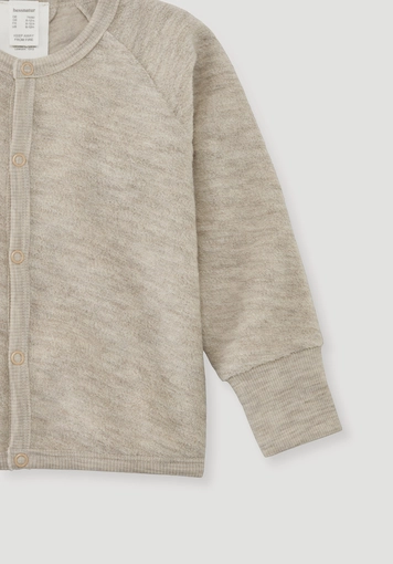 Wool terry jacket made from pure organic merino wool - 3