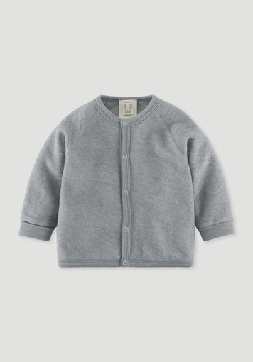 Wollfrottee Jacke aus reiner Bio-Merinowolle