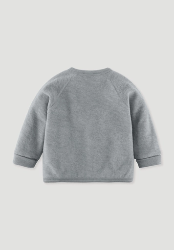 Wool terry jacket made from pure organic merino wool - 1
