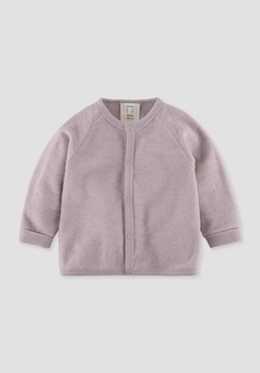 Wool terry jacket made from pure organic merino wool