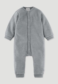 Wool terry overall made from pure organic merino wool