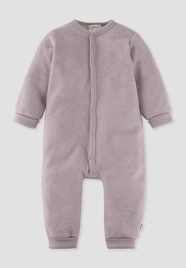 Wool terry overall made from pure organic merino wool
