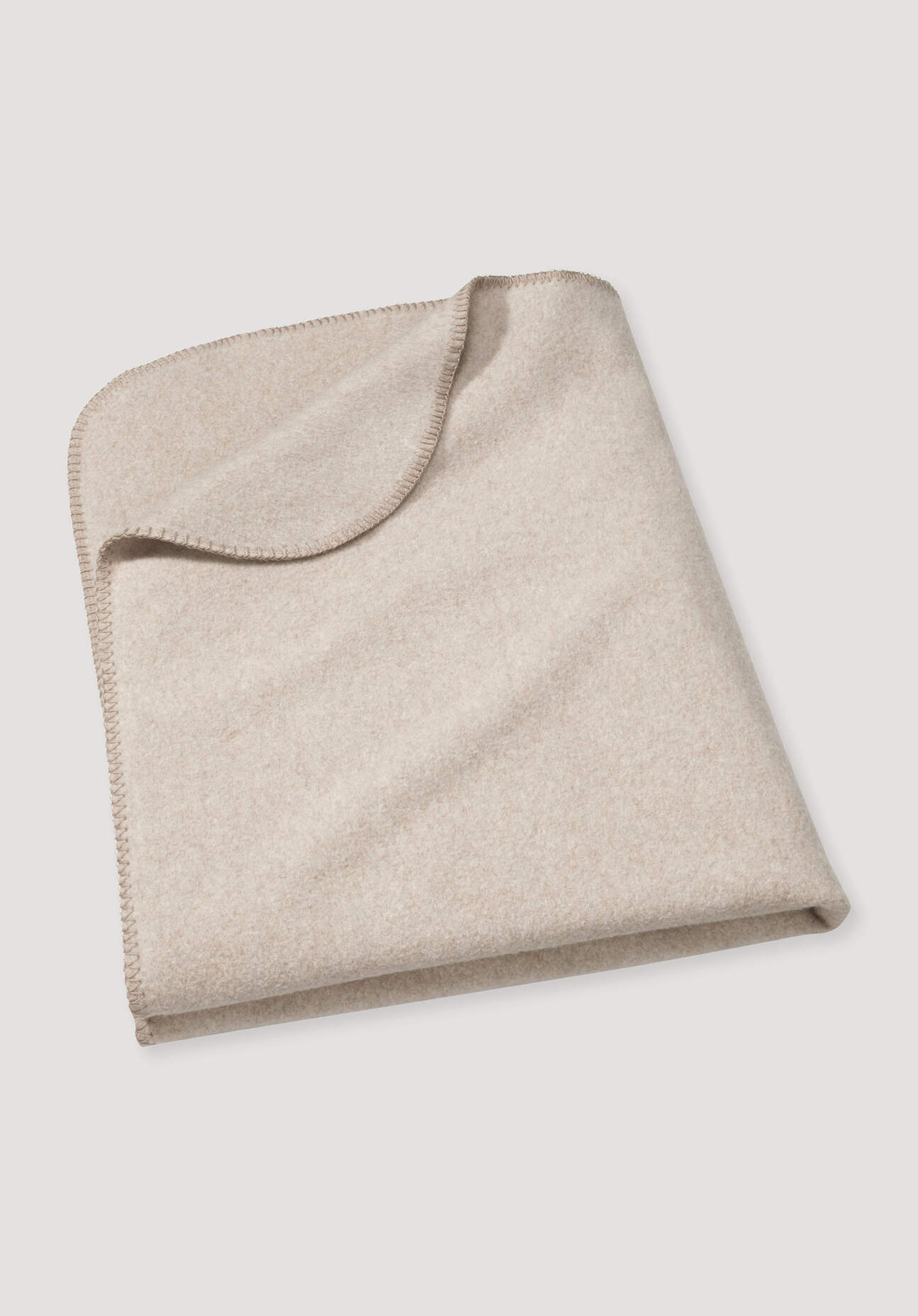 hessnatur Baby Softfleece Decke aus Bio-Baumwolle - beige Grösse75x100 cm