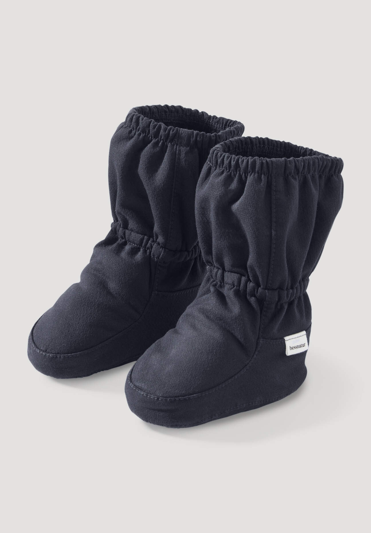 hessnatur Baby Softshell Schuhe aus Bio-Baumwolle - blau Grösse50/56