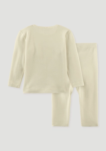 Baby underwear set made from organic merino wool with silk - 1