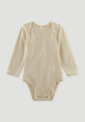 Long-sleeved bodysuit made from organic merino wool with silk Long-sleeved bodysuit made from organic merino wool with silk
