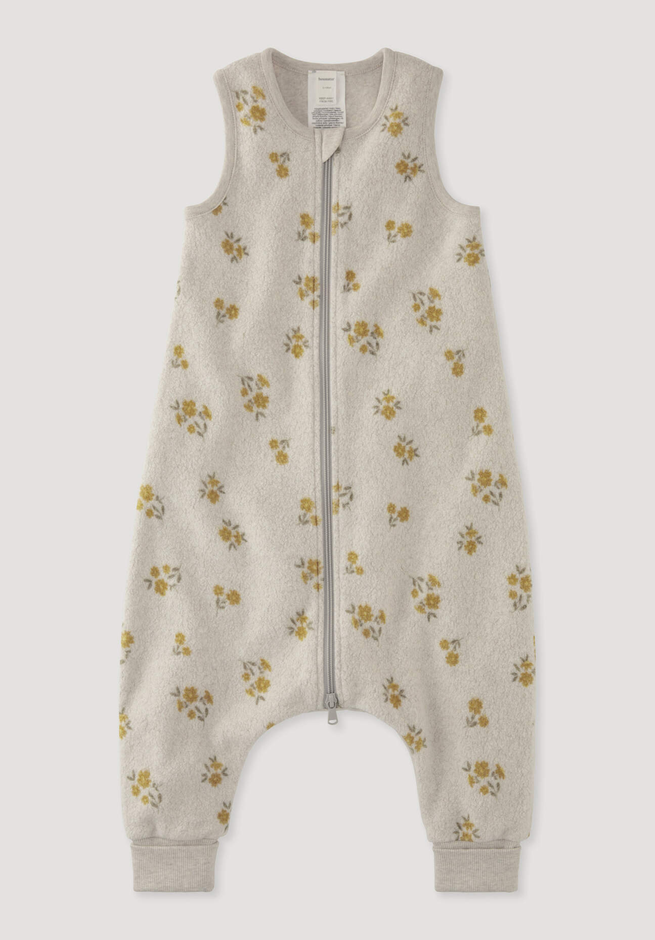 hessnatur Baby Fleece Schlafsack aus Bio-Baumwolle - beige Grösse82cm