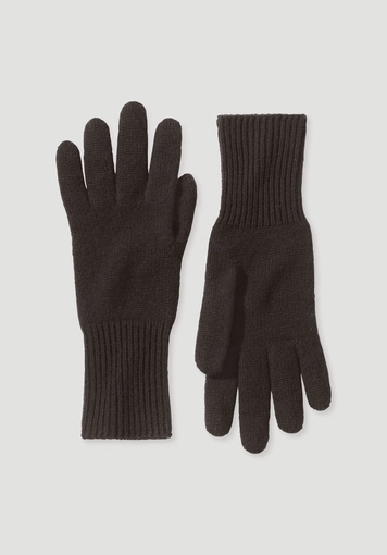 Strick Handschuhe aus Bio-Merinowolle mit Cashmere - 1