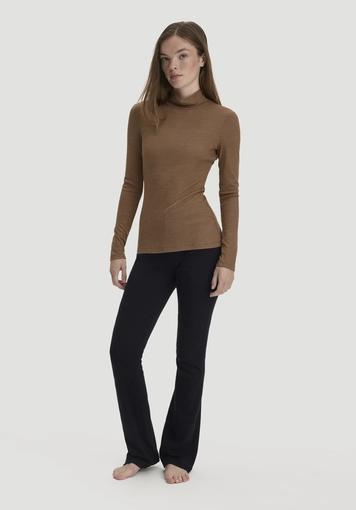 Mock-Neck Longsleeve WARM TOUCH aus Bio-Schurwolle und TENCEL™ Lyocell - 1