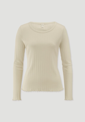 Pointelle Schlafshirt PURE COTTON aus reiner Bio-Baumwolle - 2
