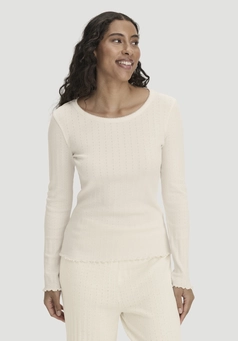 Pointelle Schlafshirt PURE COTTON aus reiner Bio-Baumwolle