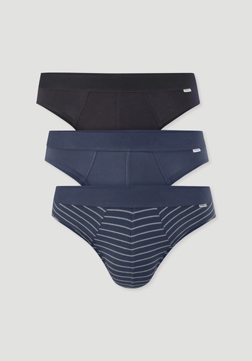 Regular cut briefs in a pack of 3 COTTON MIX made from organic cotton - 2