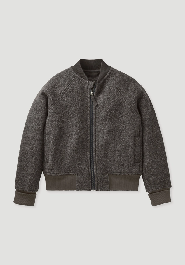 Walk-Bomberjacke aus reiner Bio-Merinowolle