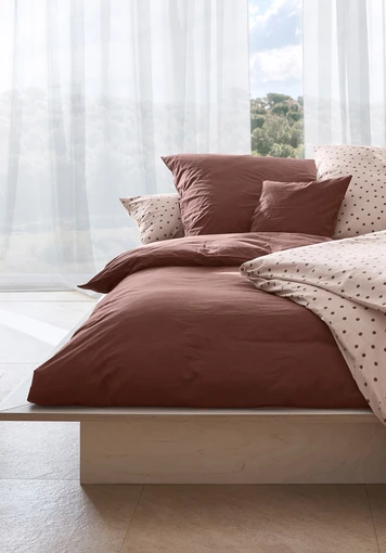 Percale bedding set made from pure organic cotton - 0