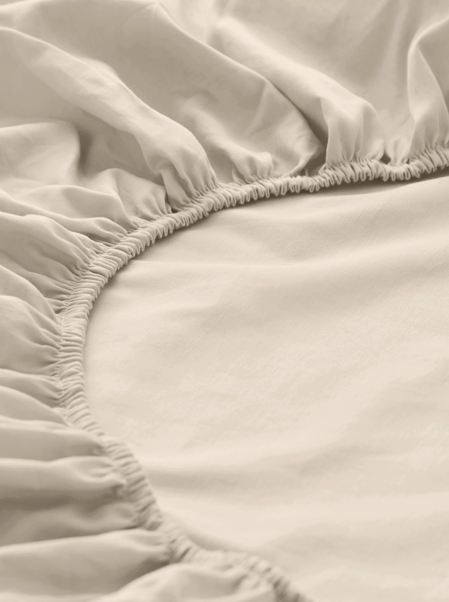 Satin Spannbettlaken aus reiner Bio-Baumwolle