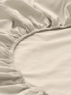 Satin Spannbettlaken aus reiner Bio-Baumwolle