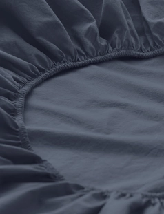 Percale fitted sheet made from pure organic cotton