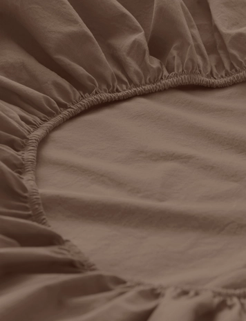 Percale fitted sheet made from pure organic cotton - 0