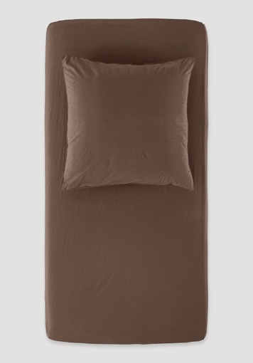 Percale fitted sheet made from pure organic cotton Percale fitted sheet made from pure organic cotton