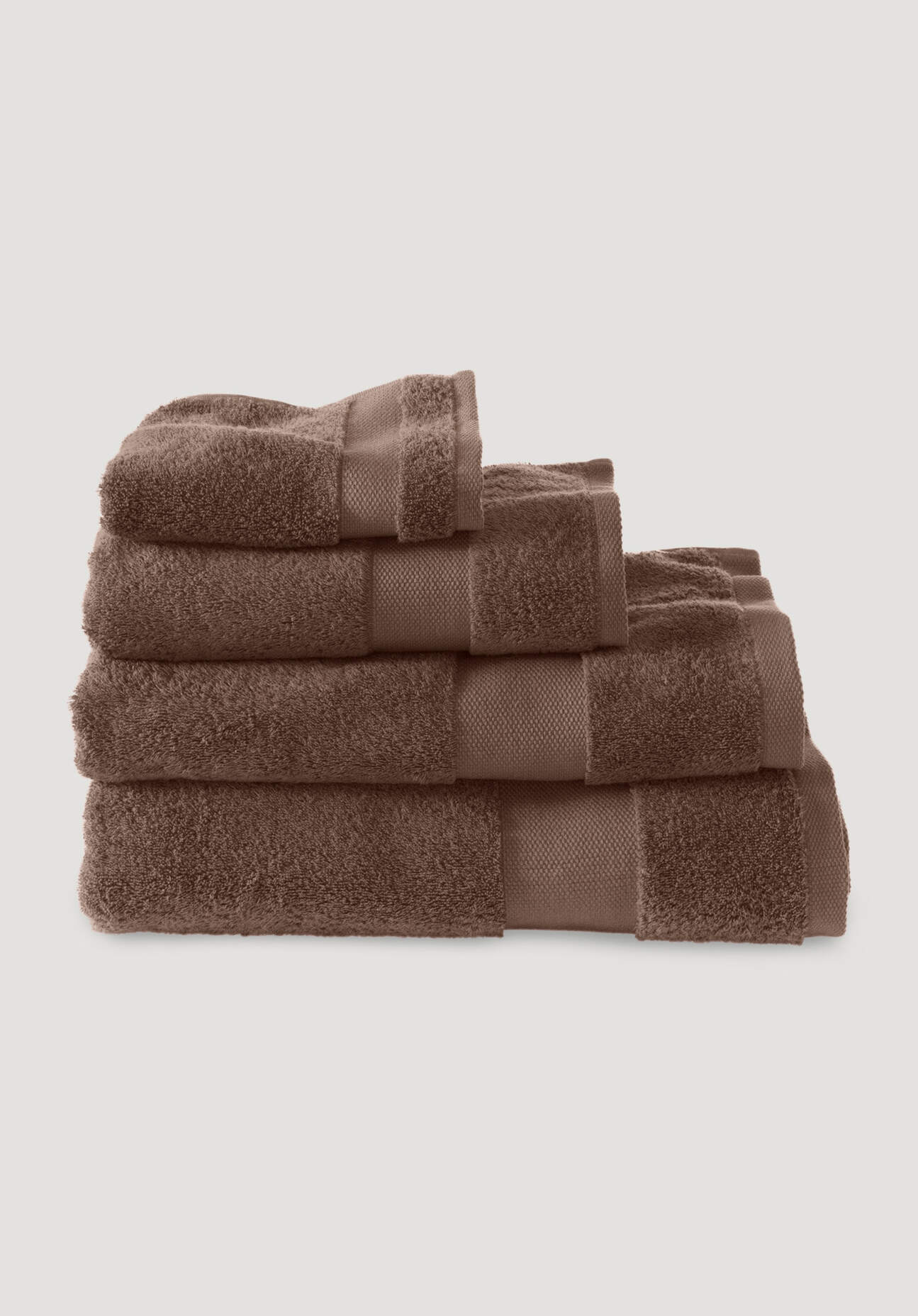 hessnatur Frottier Handtuch aus Bio-Baumwolle - braun Grösse30x50 cm