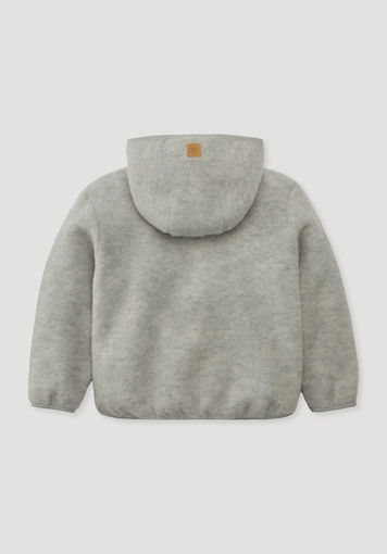 Wool fleece jacket made from pure organic merino wool - 1