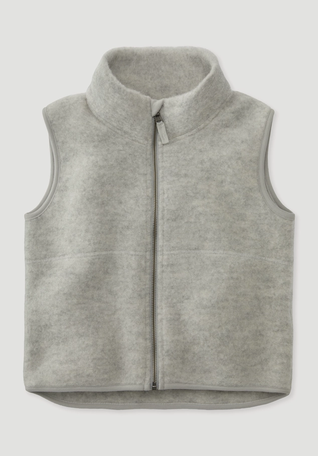 Wollfleece Weste aus reiner Bio-Merinowolle