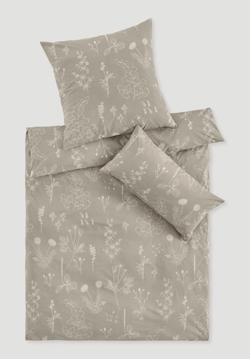 Renforcé bed linen set LONNO made of pure organic cotton - 1