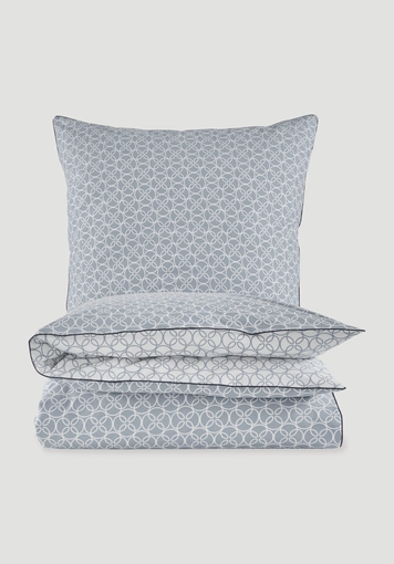 Renforcé reversible bedding set SELKE made from pure organic cotton
