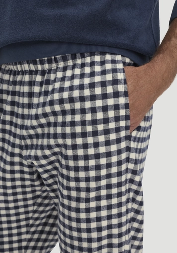 Flanell Schlafhose PURE COTTON aus Bio-Baumwolle mit TENCEL™ Lyocell - 1