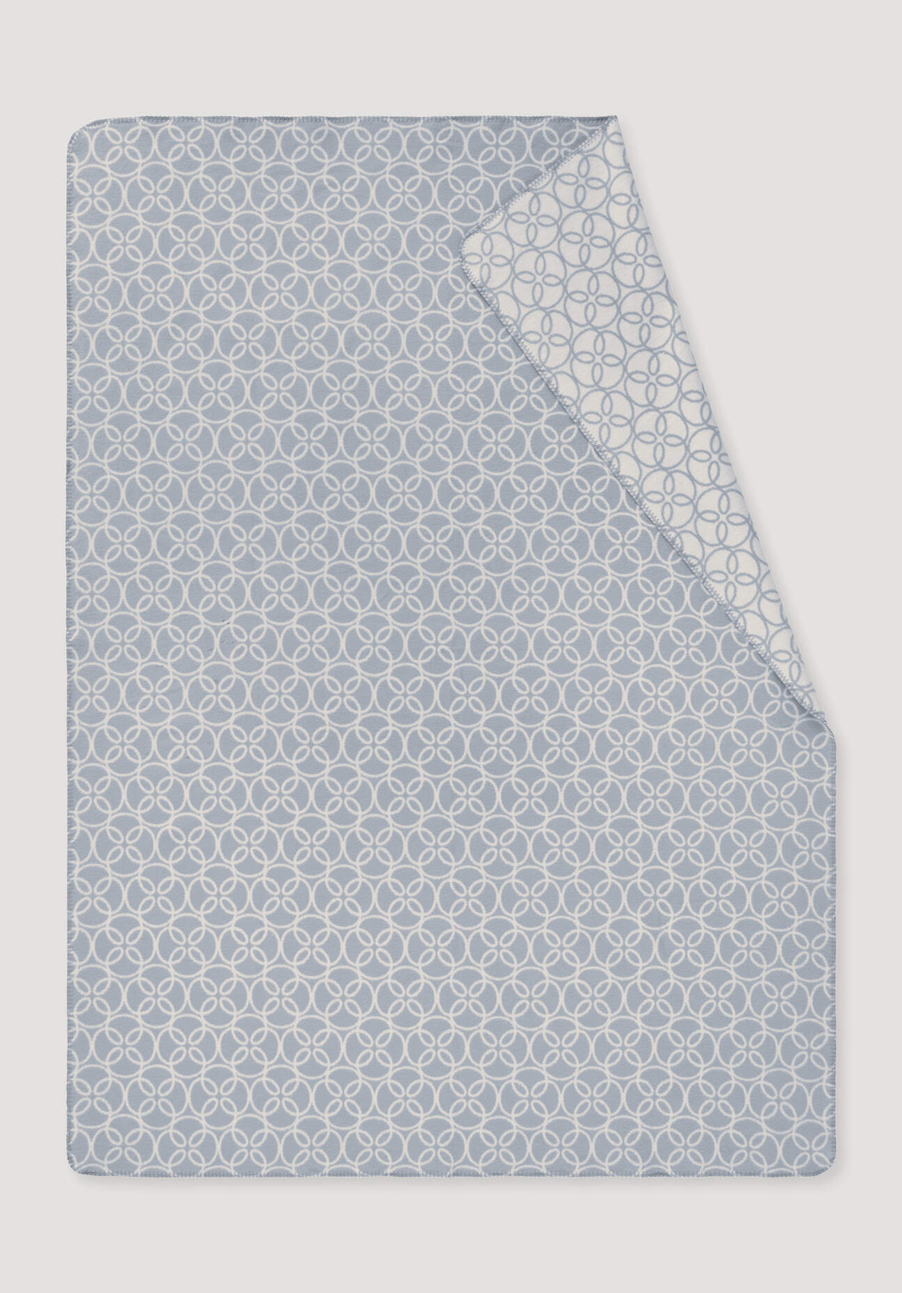 hessnatur Plaid SELKE aus Bio-Baumwolle - grau Grösse150x200 cm