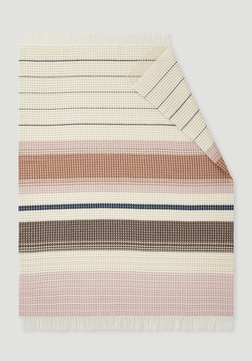 TAMILO striped plaid made from organic lambswool and organic cotton - 1