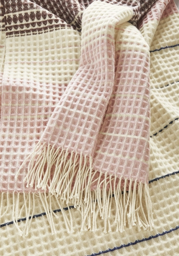 Streifenplaid TAMILO aus Bio-Lambswool mit Bio-Baumwolle - 3