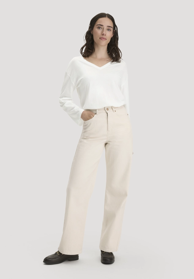Jeans ALVA Wide Leg UNDYED aus Bio-Baumwolle mit Recycled-Baumwolle