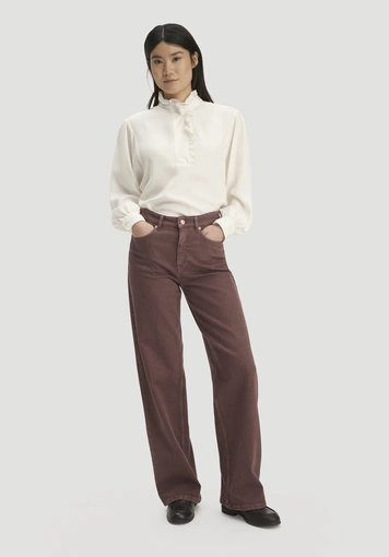 Jeans ALVA Wide Leg GARMENT DYE aus Bio-Baumwolle mit recycelter Baumwolle - 0