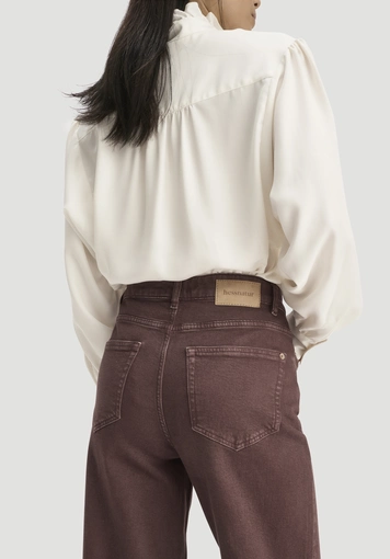 ALVA Wide Leg Jeans, GARMENT DYE, made from organic cotton with recycled cotton - 2