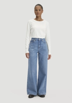 Jeans Super Wide Leg aus Bio-Denim