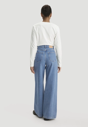 Jeans Super Wide Leg aus Bio-Denim - 1