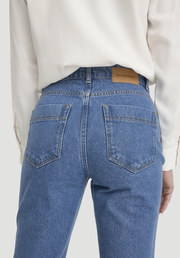 Flared leg jeans made from pure organic cotton - 2