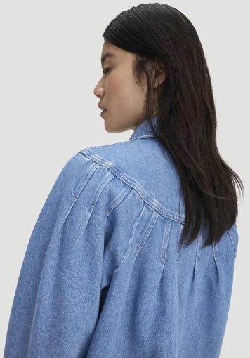 Relaxed denim jacket made from organic cotton with TENCEL™ Lyocell - 3