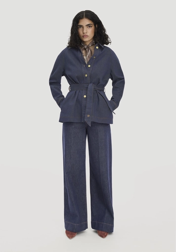Jeansjacke Relaxed aus Bio-Denim - 1