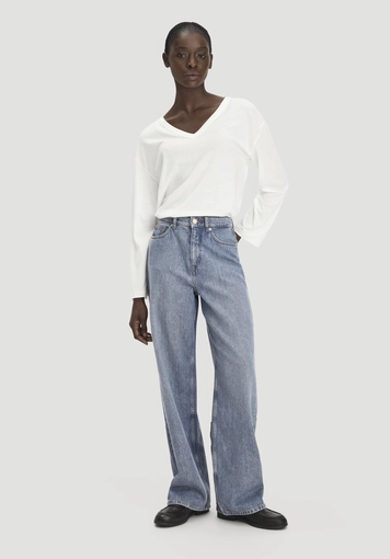 Jeans ALVA Wide Leg aus Bio-Baumwolle mit recycelter Baumwolle - 0