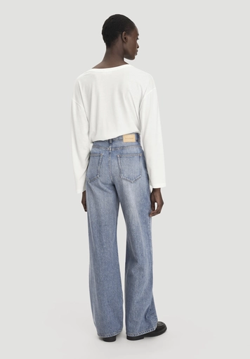 Jeans ALVA Wide Leg aus Bio-Baumwolle mit recycelter Baumwolle - 1