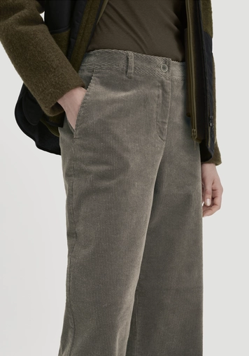 Wide-leg relaxed corduroy trousers made from organic cotton - 2