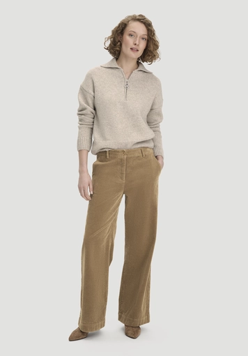 Cordhose Wide Leg Relaxed aus Bio-Baumwolle - 0