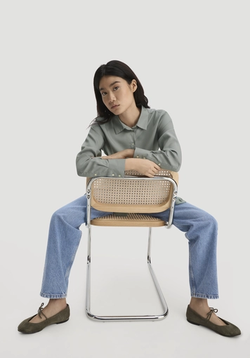 Relaxed blouse made of TENCEL™ Lyocell - 4