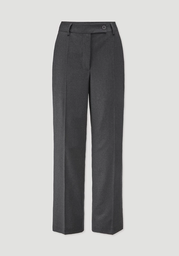 Straight leg relaxed wool trousers made from pure organic merino wool
