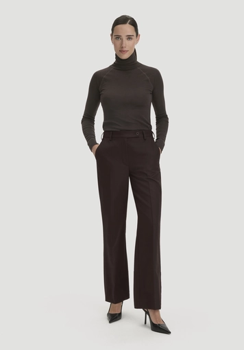 Wollhose Straight Leg Relaxed aus reiner Bio-Merinowolle - 0