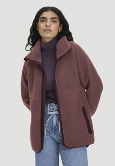 Wollfleece Jacke Oversize aus reiner Bio-Merinowolle